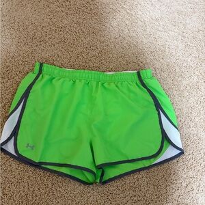 Under Armour Neon Green Running Shorts Women’s